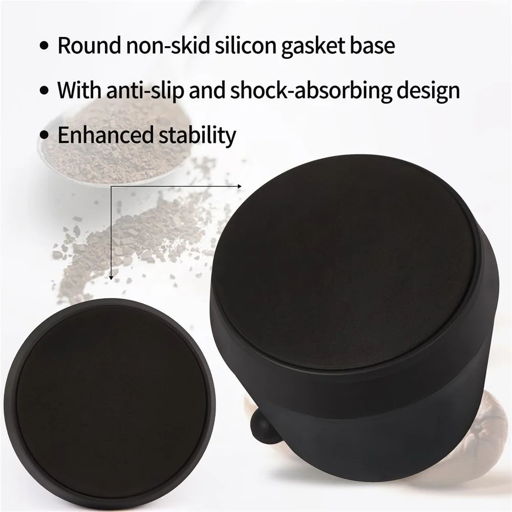 Espresso Knock Box ABS Coffee Ground Container with Tamping Mat 6.6in Large Capacity for Home Commercial - 7