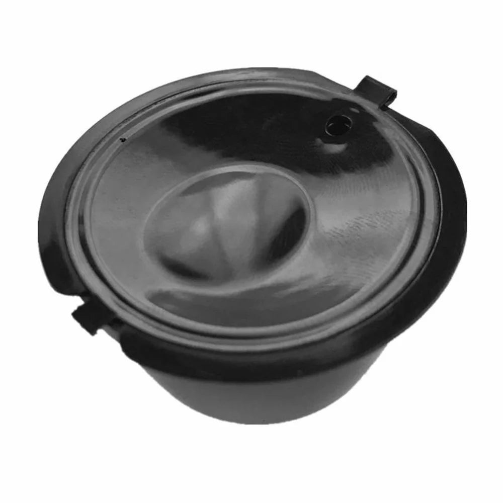 3PCS Coffee Machine Universal Capsule Cup Reusable Cup Coffee Filter BPA-free No FDA Certified Replacement with Spoon for Dolce Gusto - Black - 2