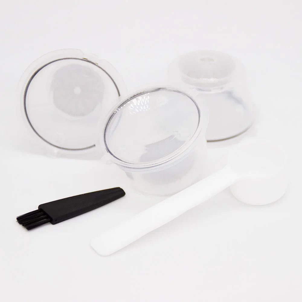 3PCS Coffee Machine Universal Capsule Cup Reusable Cup Coffee Filter BPA-free No FDA Certified Replacement with Spoon for Dolce Gusto - Black - 5