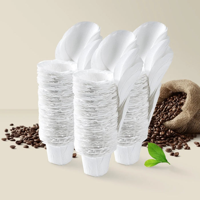 4PCS Reusable K Cup Coffee Filter Pods+ 50PCS Disposable Paper Coffee Filter with Lid for Keurig (No FDA Certification, BPA-free) - 3