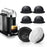 2Pcs 230ML Reusable Coffee Capsule Cup BPA-free No FDA Certified Refillable Vertuo Pods with Beech Base+Spoon+Brush+20Pcs Aluminum Foil for Nespresso Vertuoline - 2