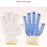 12 Pairs 800g Cotton Yarn Gloves Breathable Anti-skid Labor Protection Gloves - 6