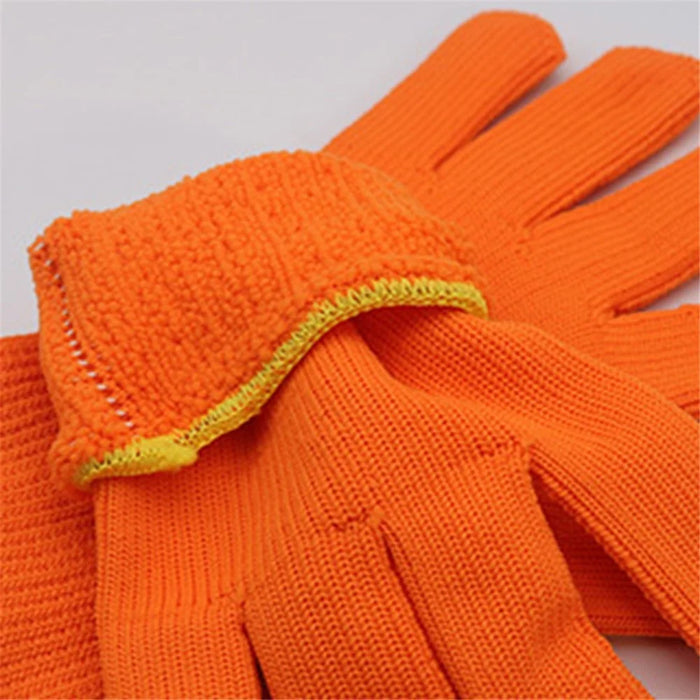 10 Pairs Thicken Knitted Gloves Terry Lining Breathable Labor Protection Gloves - Wrinkled Type - 3
