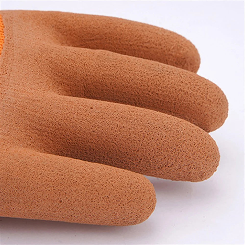 10 Pairs Winter Warm Thicken Knitted Gloves Terry Lining Labor Protection Gloves - 3