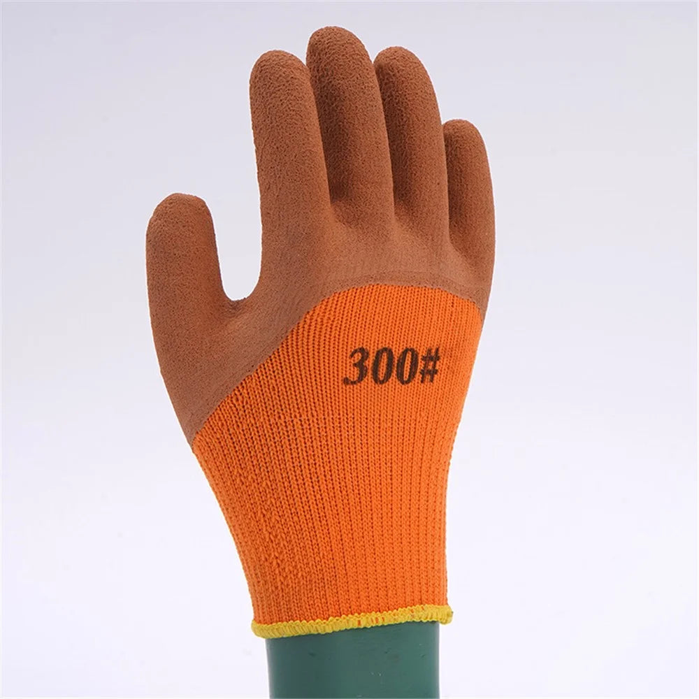 10 Pairs Winter Warm Thicken Knitted Gloves Terry Lining Labor Protection Gloves - 5