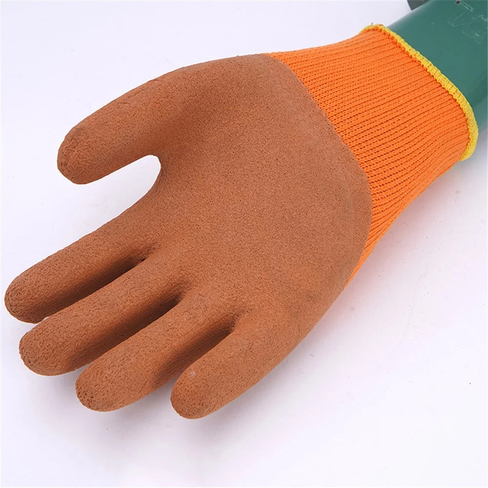 10 Pairs Winter Warm Thicken Knitted Gloves Terry Lining Labor Protection Gloves - 6