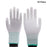 10 Pairs / Bag PU+Nylon Gloves Breathable Labor Protection Gloves, Size M - White+Green - 1
