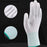 10 Pairs / Bag PU+Nylon Gloves Breathable Labor Protection Gloves, Size M - White+Green - 3