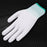 10 Pairs / Bag PU+Nylon Gloves Breathable Labor Protection Gloves, Size M - White+Green - 5