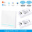 SMATRUL WHK02 WiFi+433MHZ Remote Control Wireless Switch 2 Gang with 2 Controllers - White - 2