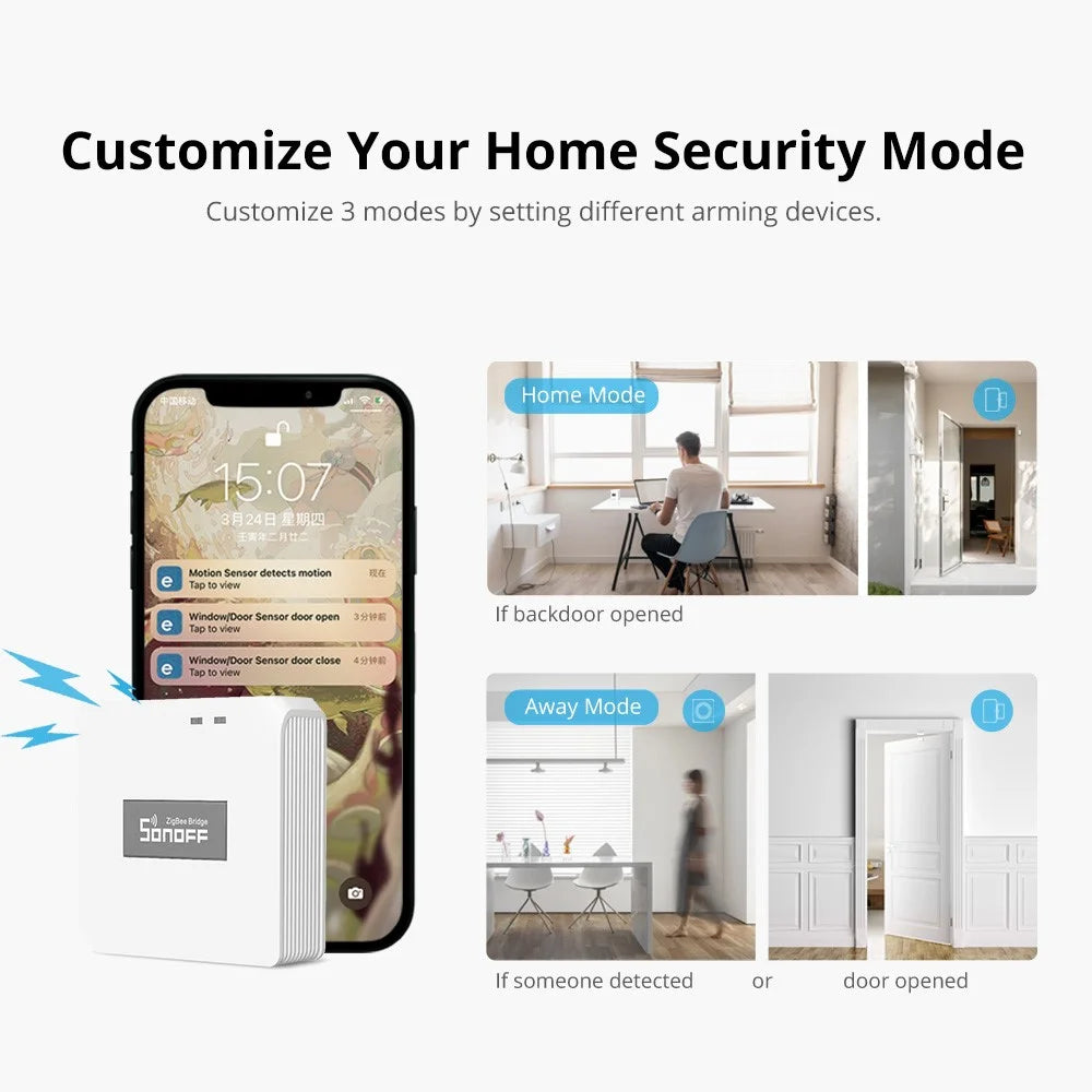SONOFF ZB Bridge-P ZB Bridge Smart ZigBee Bridge Hub Gateway Support WiFi/Zigbee Dual-Protocol APP Control Multi-device Management for Home - 7