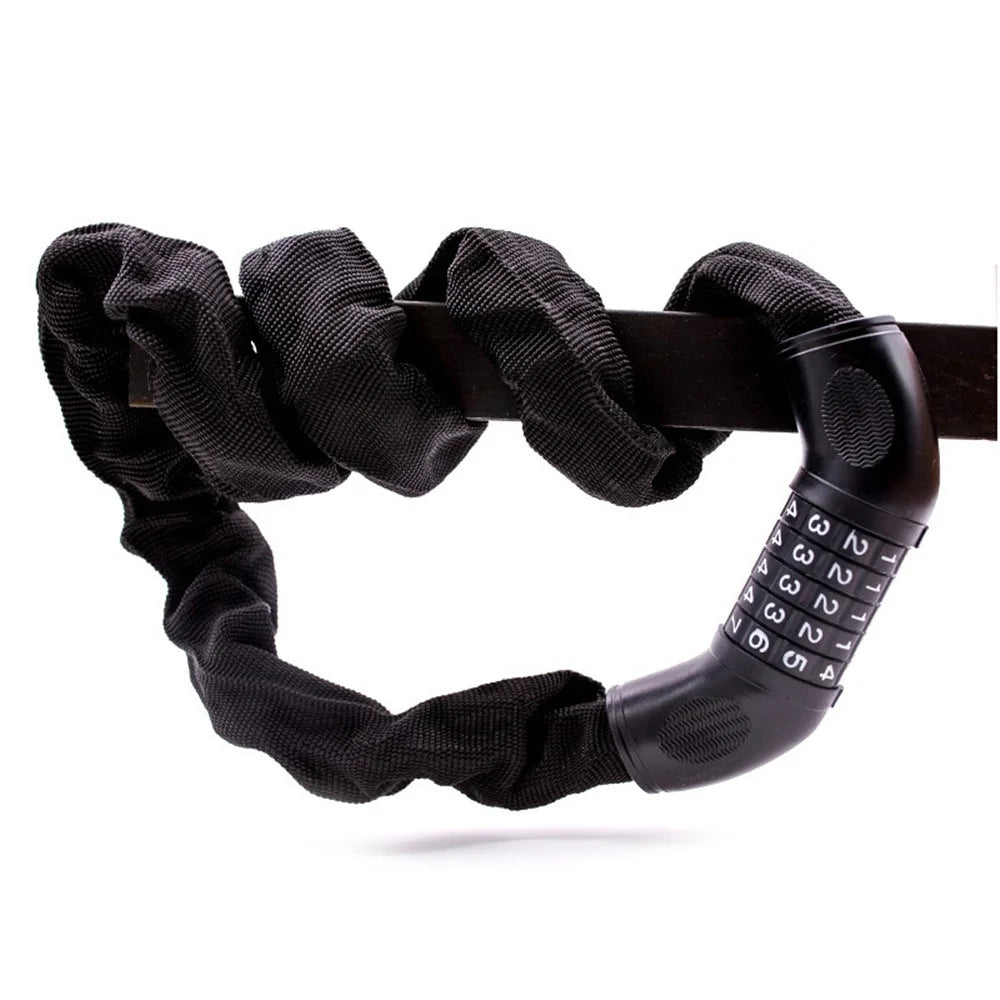 Bicycle Lock Chain Lock - Black - 4