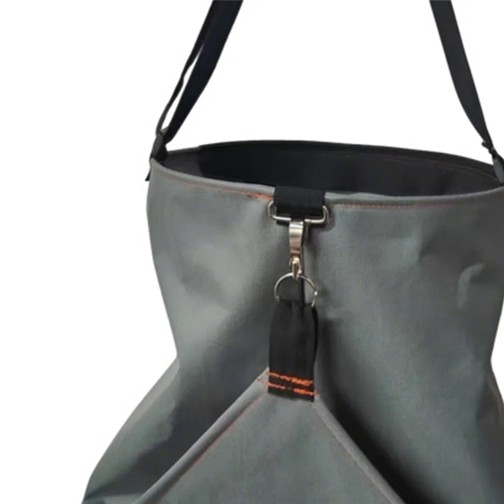 Waterproof Oxford Cloth Fruit Picking Bag with Quick Release Buckle for Garden Farm Outdoor Harvesting - Grey - 2