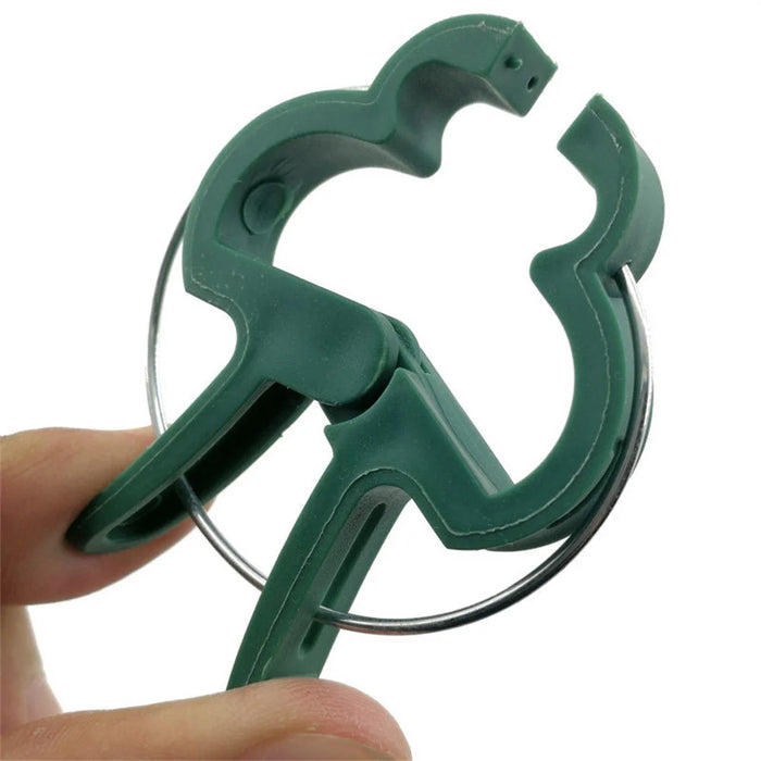 10Pcs Large + 10Pcs Small Garden Plant Support Clips Tomatoes Flowers Plastic Fixing Clamps - 2