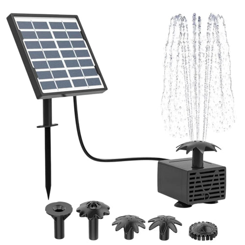 Solar Powered Outdoor Garden Floating Fountain 55cm Spray Height Pond Water Circulating Pump - 1