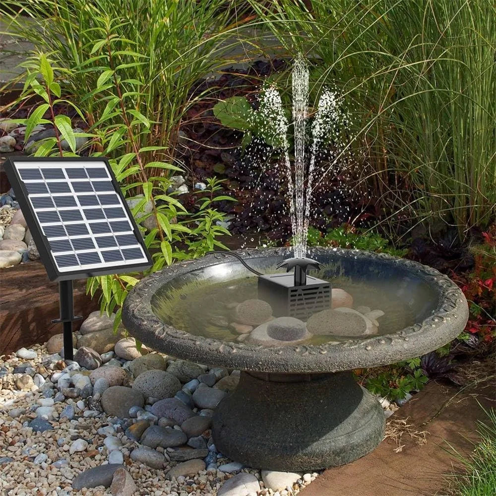 Solar Powered Outdoor Garden Floating Fountain 55cm Spray Height Pond Water Circulating Pump - 3