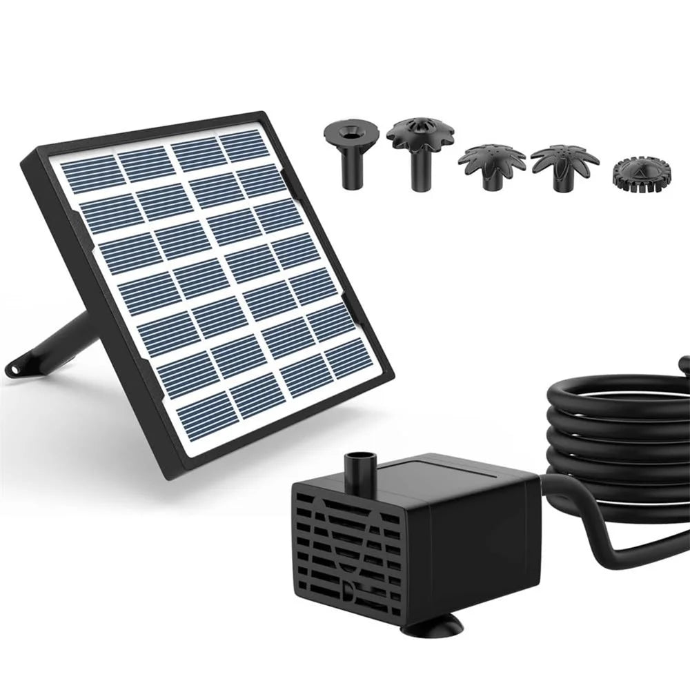 Solar Powered Outdoor Garden Floating Fountain 55cm Spray Height Pond Water Circulating Pump - 5