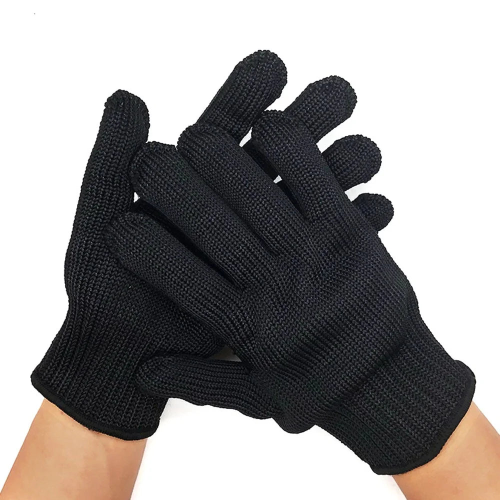 MH-F105 1 Pair Polyester+Steel Wire 5-Level Cut-Resistant Gloves Hand Protection Full-finger Gloves - 2