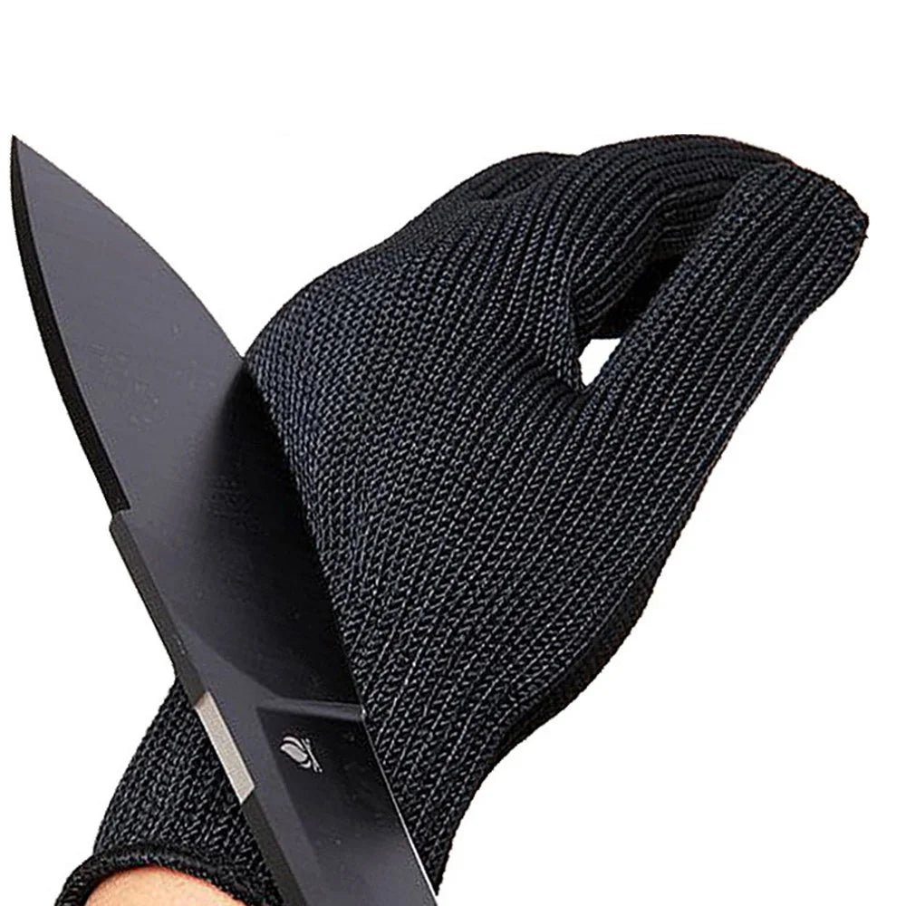 MH-F105 1 Pair Polyester+Steel Wire 5-Level Cut-Resistant Gloves Hand Protection Full-finger Gloves - 4