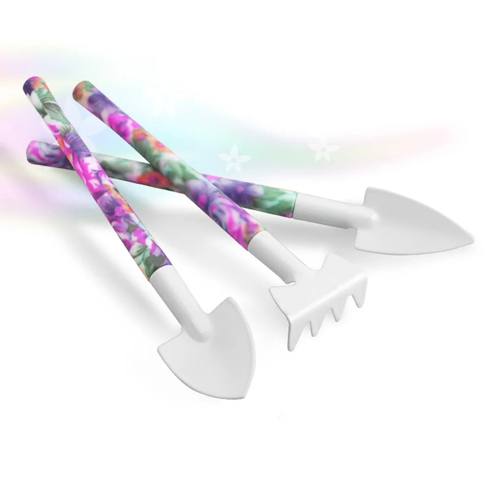 JC-1010 10Pcs / Set Stylish Pattern Garden Tools Shovel Pruning Shears Watering Can Kit - Purple - 4