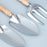 5Pcs Stainless Steel Gardening Tool Wooden Handle Fork Shovel Rake Set - 5