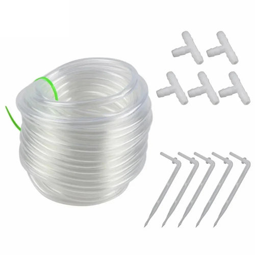 5m PVC Water Pipe Garden Drip Irrigation Transparent Hose for Automatic Waterer - 1
