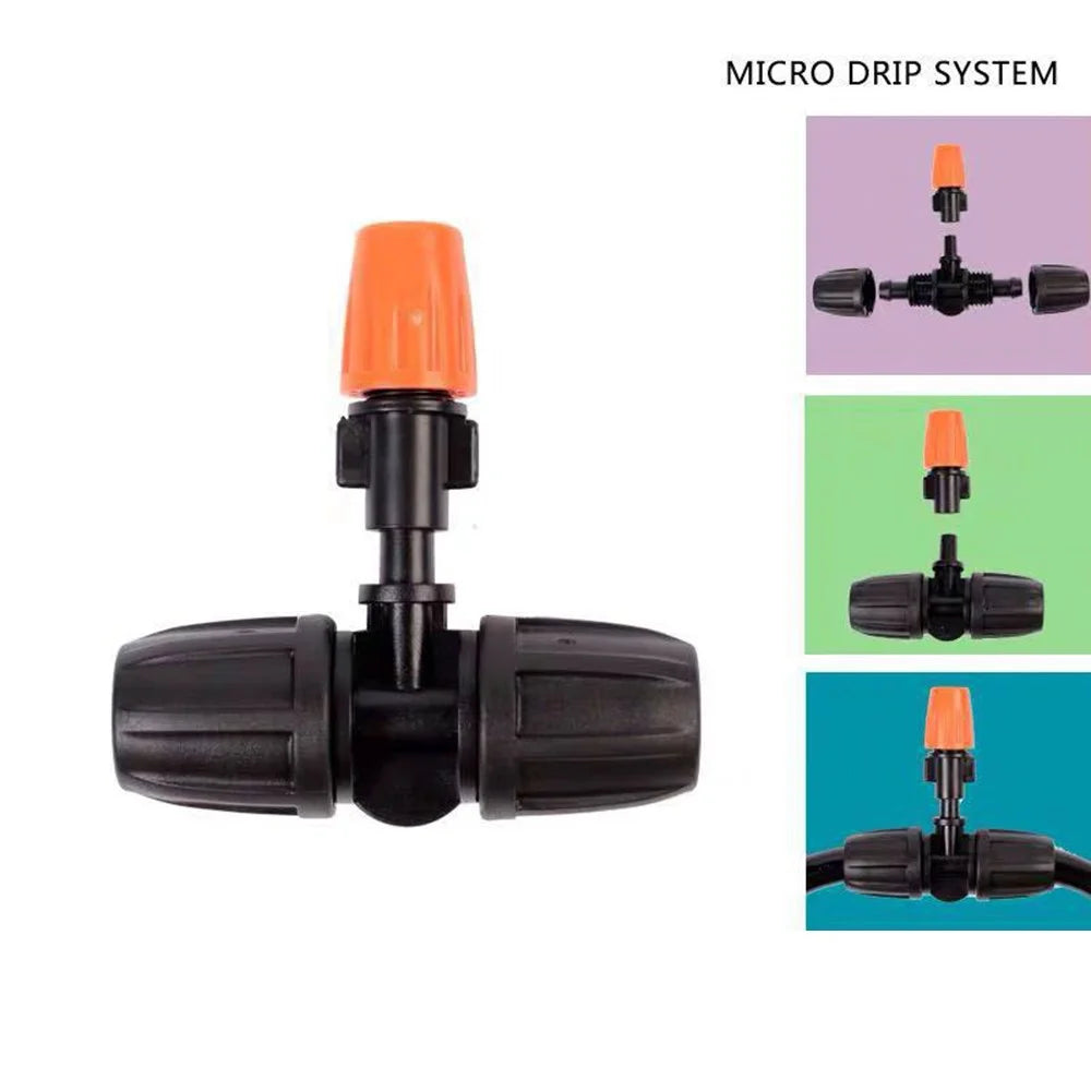 100Pcs Garden Irrigation Tube Fitting Connector Lawn Water Hose Coupler - 9x12 Straight - 3