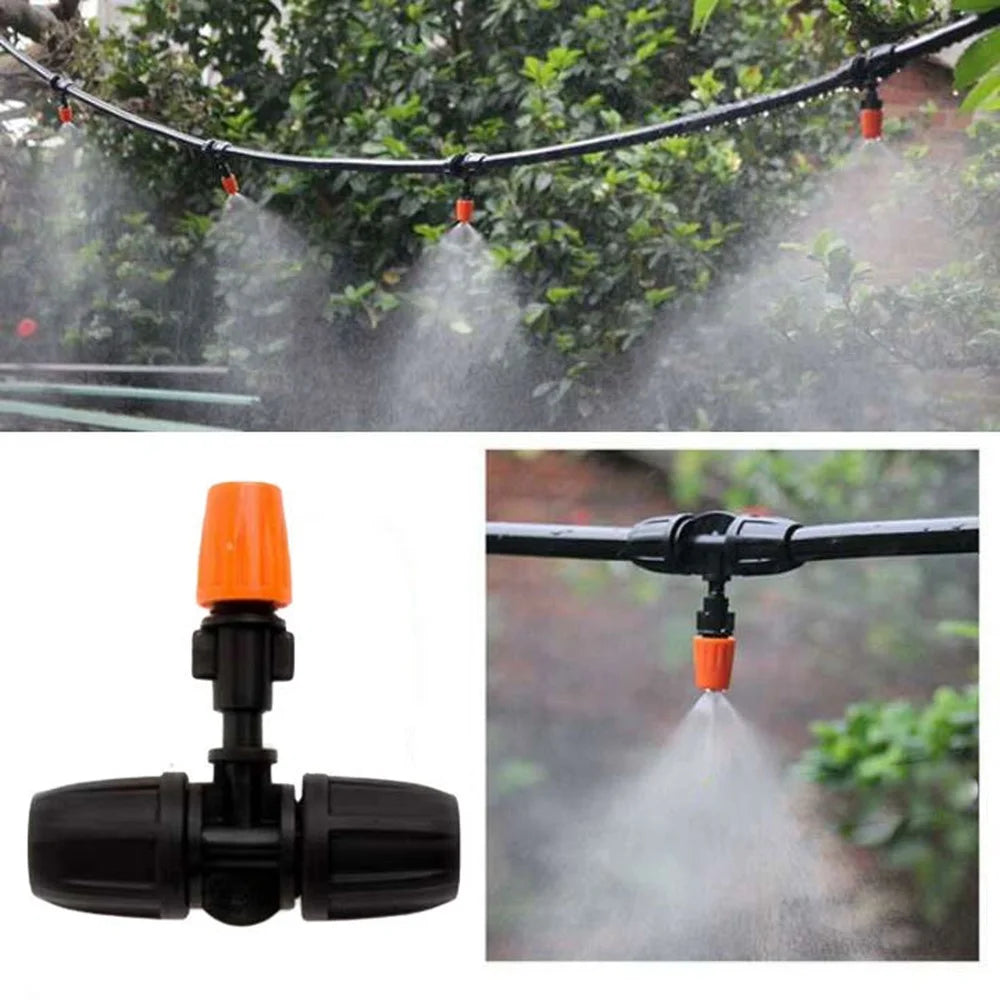 100Pcs Garden Irrigation Tube Fitting Connector Lawn Water Hose Coupler - 9x12 Straight - 4