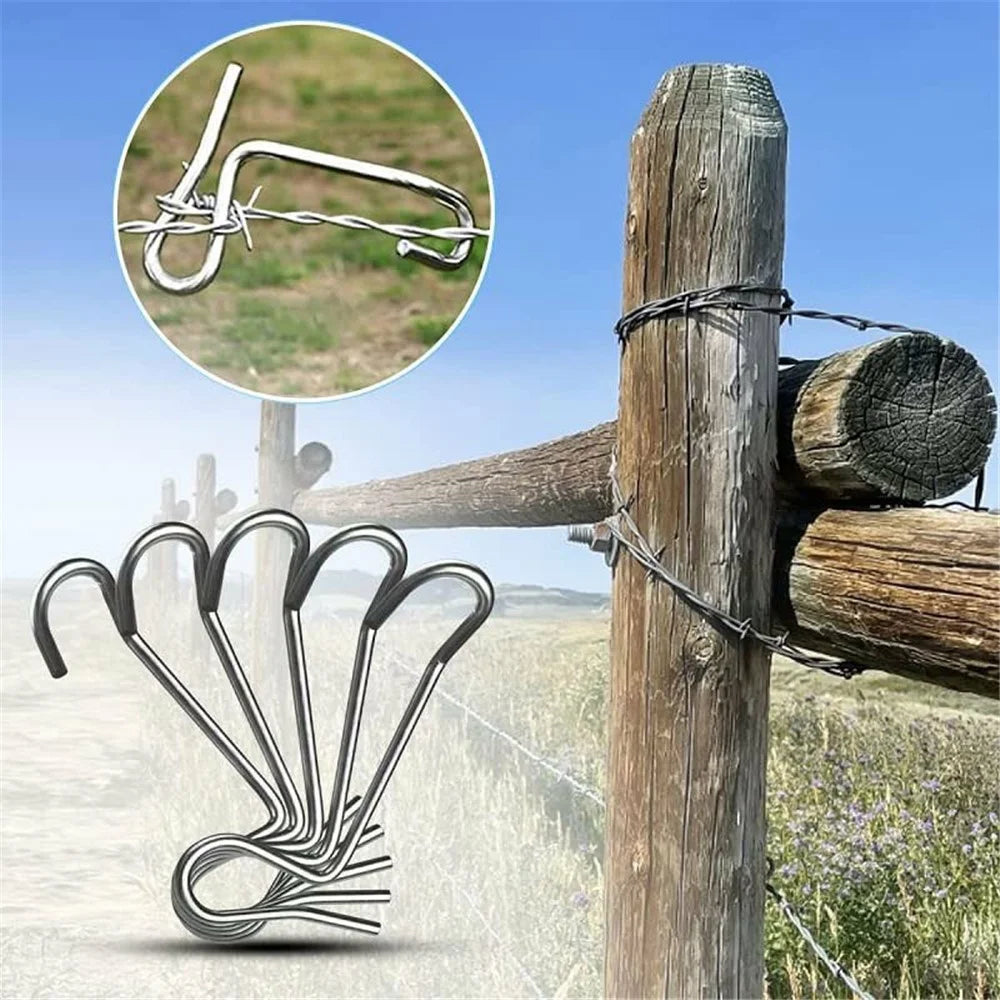 30Pcs Fence Wire Tensioner Garden Yard Metal Fence Wire Fastening Tool with Wrench - 4