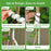 2 Large + 2 Small Tree Trunk Protectors Plastic Tree Trunk Wrap Pipes Bark Guard - White - 6