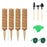 4Pcs 30cm Plant Climbing Rod Vine Climbing Coconut Palm Rod Plant Support Stick with Tools - 1