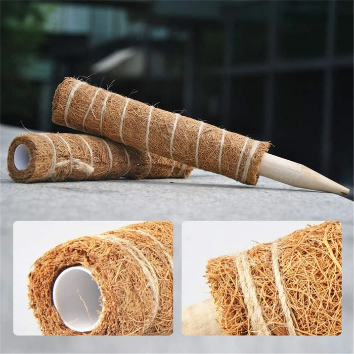 4Pcs 40cm Vine Climbing Coconut Palm Rod Plant Climbing Rod Plant Support Stick with Tools - 6