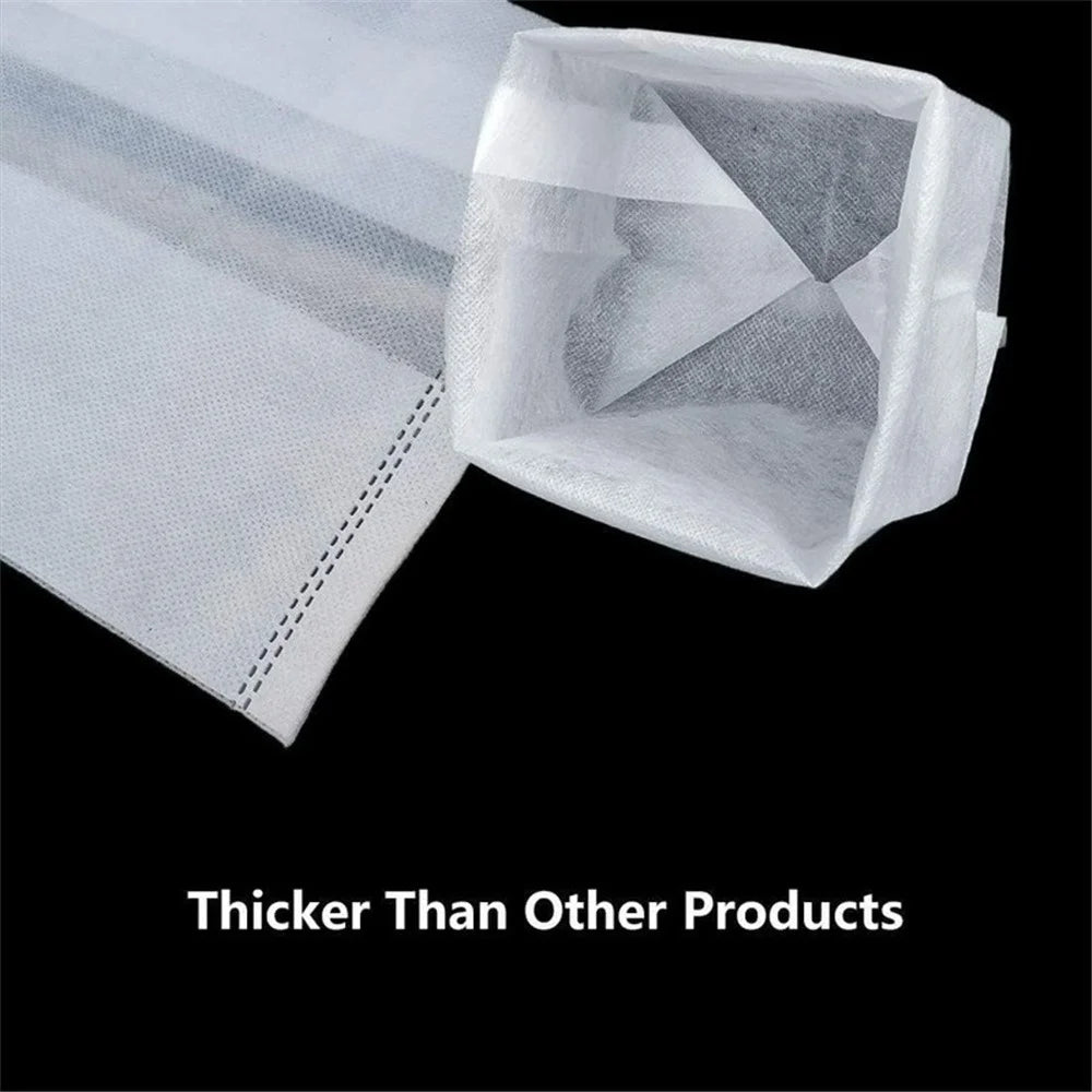 Breathable Plant Seedling Bags 14x16cm / Top: 8x12cm 100Pcs Non-Woven Fabric Growing Bags - 3