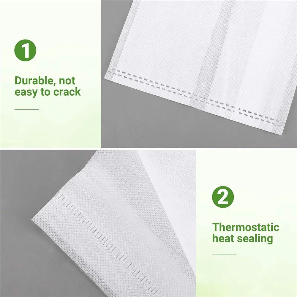 Breathable Plant Seedling Bags 14x16cm / Top: 8x12cm 100Pcs Non-Woven Fabric Growing Bags - 4