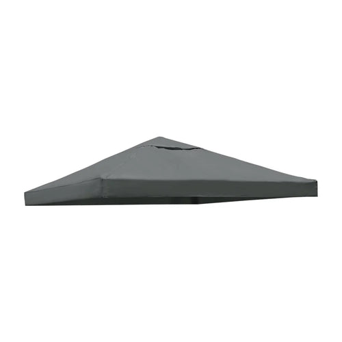 Outdoor Gazebo Replacement Canopy 300D Waterproof Coated Fabric Garden Pavilion Sunshade Cover 300 x 300cm - Grey - 1