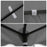 300 x 300cm Outdoor Gazebo Canopy 300D Polyester Waterproof Double Tier Sun Shade Tent - Grey - 4