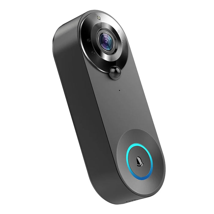 W3 WIFI Smart Doorbell HD 1080P Night Vision PIR Motion Sensor Wireless Video Door Bell Visual Intercom - Black - 2