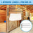 Wall Mounted Horse Saddle Pad Rack with 3 Bars Barn Tack Swinging Blanket Holder Stand - 2