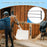 Wall Mounted Horse Saddle Pad Rack with 3 Bars Barn Tack Swinging Blanket Holder Stand - 3
