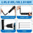Wall Mounted Horse Saddle Pad Rack with 3 Bars Barn Tack Swinging Blanket Holder Stand - 6