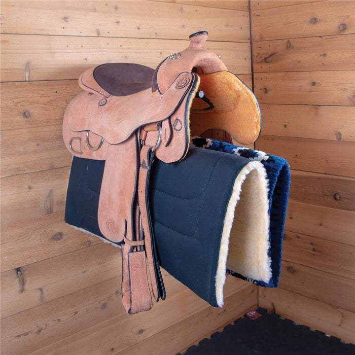 Wall Mounted Saddle Rack for Horse Tack Storage Heavy Duty Metal Equestrian Equipment Organizer - 2