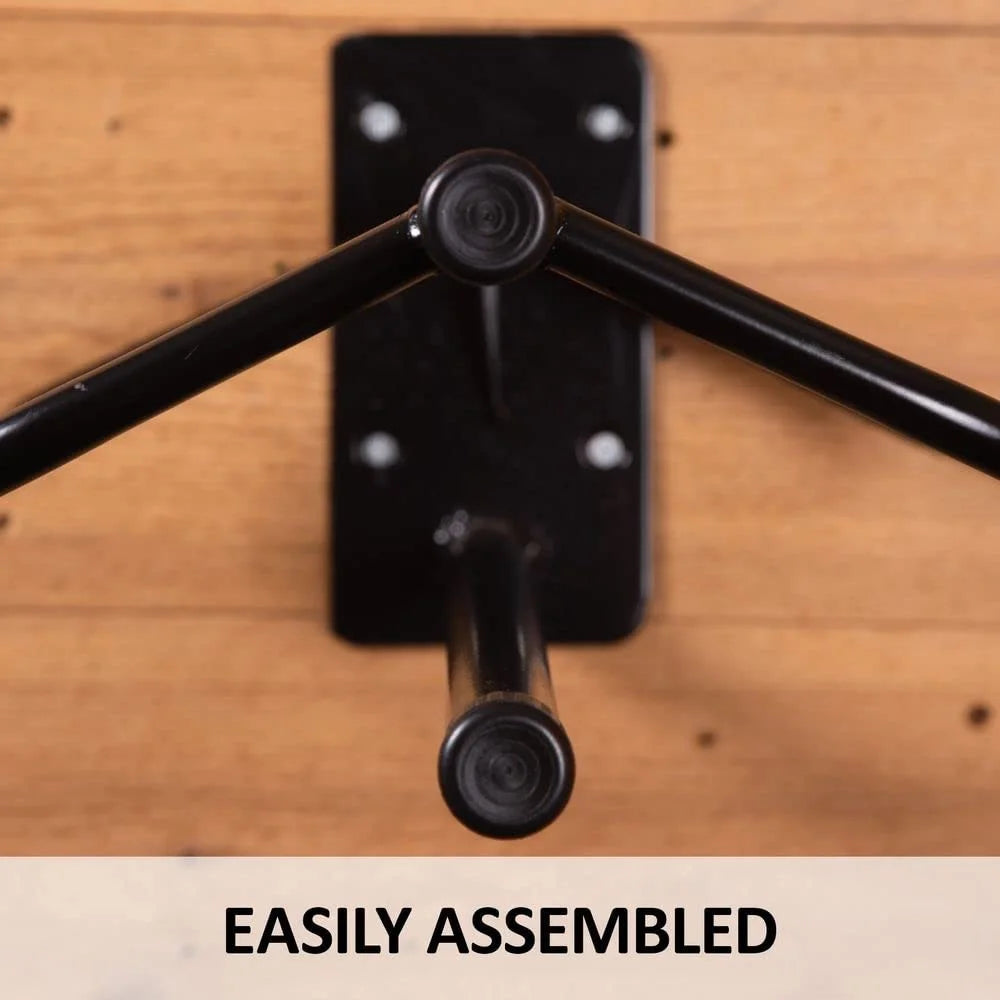 Saddle Rack Wall Mount For Horse Tack Storage Carbon Steel Double Bar Design Stable Garage Barn Organization - 4