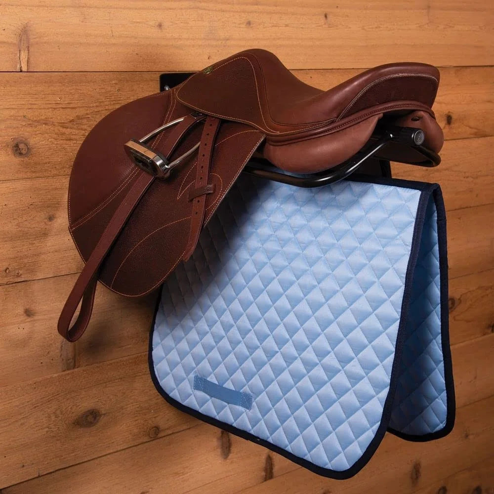 Saddle Rack Wall Mount For Horse Tack Storage Carbon Steel Double Bar Design Stable Garage Barn Organization - 6