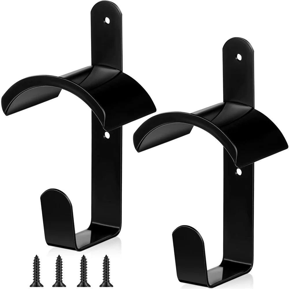 2 PCS Horse Bridle Rack Wall Mounted Metal Rein Hanger Hook Saddle Organizer For Equestrian Stable - 1