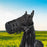 Size S Horse Muzzle Thick Webbing Breathable Equine Grazing Muzzle Padded Anti-Bite Mask - Black - 2