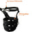 Size L Horse Muzzle Thick Webbing Breathable Equine Grazing Muzzle Padded Anti-Bite Mask - Black - 3