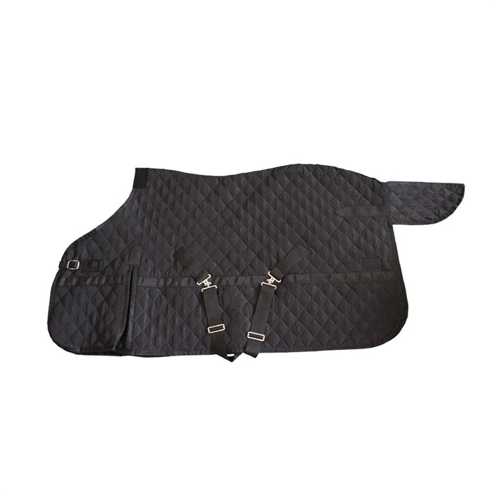 Adjustable Warm Horse Blanket Breathable Comfortable Polyester Quilted Fabric Equestrian Gear - 3