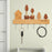 Rustic Wooden Key Hanger with 6 Hooks Wall Mounted Home Entryway Organizer - White - 2