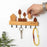 Rustic Wooden Key Hanger with 6 Hooks Wall Mounted Home Entryway Organizer - White - 4