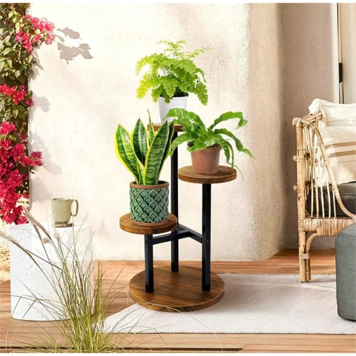 3 Tier Plant Stand for Living Room Balcony Decorative Succulents Flowers Display Shelf - 3